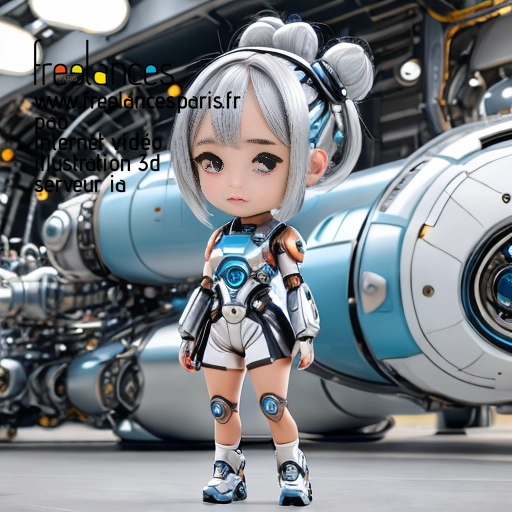 Pao mise en page internet vidéo illustration 3d serveur IA générative AI freelance paris studio de création magazines QUDLU910